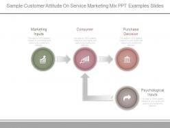 Sample customer attitude on service marketing mix ppt examples slides