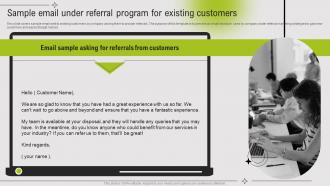 Sample Email Under Referral Program For Existing Customers Guide To Referral Marketing