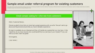 Sample Email Under Referral Program Referral Marketing Solutions MKT SS V