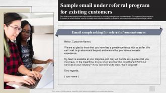 Sample Email Under Referral Program Referral Marketing Strategies To Reach MKT SS V