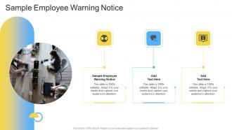 Sample Employee Warning Notice In Powerpoint And Google Slides Cpb