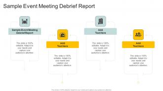 Sample Event Meeting Debrief Report In Powerpoint And Google Slides Cpb