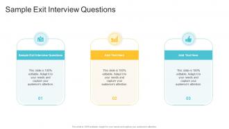 Sample Exit Interview Questions In Powerpoint And Google Slides Cpb