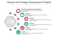 Sample exit strategy development projects ppt powerpoint presentation outline show cpb
