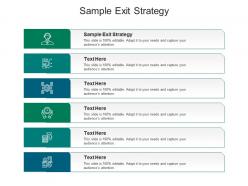 Sample exit strategy ppt powerpoint presentation layouts influencers cpb