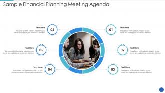 Sample financial planning meeting agenda infographic template