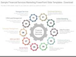 Sample financial services marketing powerpoint slide templates download