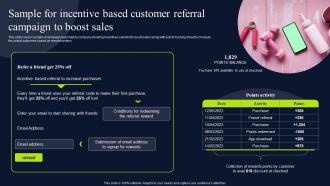 Sample For Incentive Based Customer Referral Marketing Promotional MKT SS V