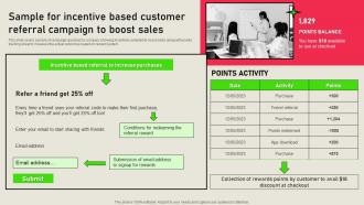 Sample For Incentive Based Customer Referral Marketing Solutions MKT SS V