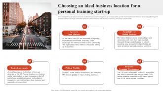 Sample Golds Gym Business Plan Choosing An Ideal Business Location For A Personal Training BP SS