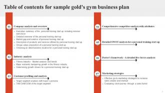 Sample Golds Gym Business Plan Powerpoint Presentation Slides Best Good