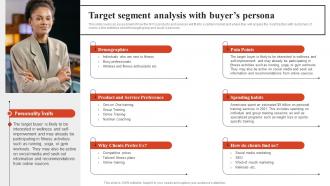 Sample Golds Gym Business Plan Target Segment Analysis With Buyers Persona BP SS