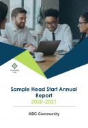 Sample head start annual report pdf doc ppt document report template