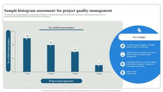 Sample Histogram Assessment For Project Quality Management PM SS