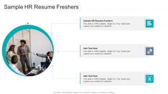Sample HR Resume Freshers In Powerpoint And Google Slides Cpb