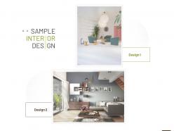 Sample interior design ppt powerpoint presentation icon images