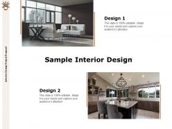 Sample interior design ppt powerpoint presentation slides clipart images