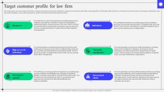Sample Kirkland And Ellis Law Firm Target Customer Profile For Law Firm BP SS