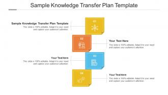 Sample knowledge transfer plan template ppt powerpoint presentation gridlines cpb