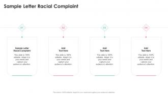 Sample Letter Racial Complaint In Powerpoint And Google Slides Cpb