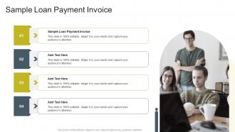 Sample Loan Payment Invoice In Powerpoint And Google Slides Cpb
