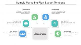 Sample Marketing Plan Budget Template Ppt Powerpoint Presentation Gallery Slides Cpb