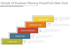 Sample of business planning powerpoint slide deck