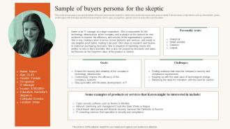 Sample Of Buyers Persona For The Skeptic Developing Ideal Customer Profile MKT SS V