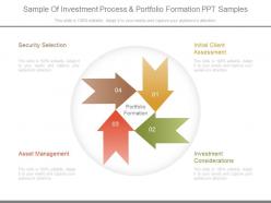 Sample of investment process and portfolio formation ppt samples