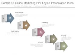 Sample of online marketing ppt layout presentation ideas