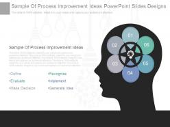 Sample of process improvement ideas powerpoints slides designs