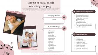 Sample Of Social Media Marketing Campaign Marketing Plan To Maximize SPA Business Strategy SS V