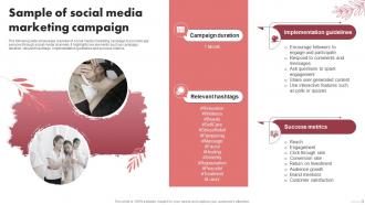 Sample Of Social Media Marketing Campaign Spa Marketing Plan To Increase Bookings And Maximize