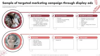 Sample Of Targeted Marketing Campaign Spa Marketing Plan To Increase Bookings And Maximize