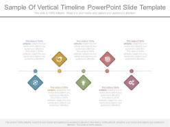 Sample of vertical timeline powerpoint slide template