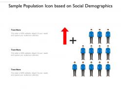 Sample population icon based on social demographics