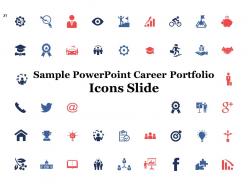 Sample Powerpoint Career Portfolio PowerPoint Presentation Slides