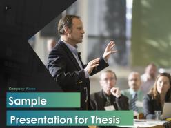 Sample Presentation For Thesis Powerpoint Presentation Slides