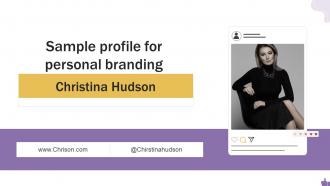 Sample Profile For Personal Branding Building A Personal Brand On Social Media