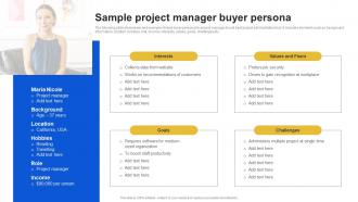 Sample Project Manager Buyer Persona Introduction To Micromarketing Customer MKT SS V