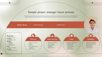 Sample Project Manager Buyer Persona Micromarketing Guide To Target MKT SS