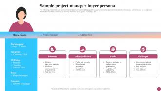 Sample Project Manager Buyer Persona Strategic Micromarketing Adoption Guide MKT SS V