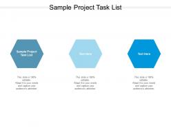 Sample project task list ppt powerpoint presentation show clipart images cpb