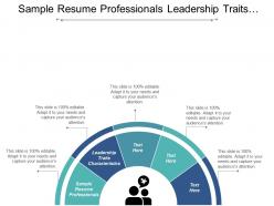 Sample resume professionals leadership traits characteristics startup marketing cpb