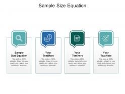 Sample size equation ppt powerpoint presentation ideas templates cpb