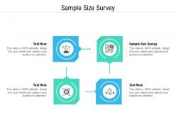 Sample size survey ppt powerpoint presentation icon example introduction cpb