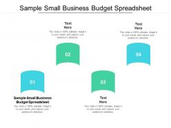 Sample small business budget spreadsheet ppt powerpoint example cpb