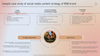 Sample Social Media Content Strategy Of Bnb Brand Designing A Content Marketing Blueprint MKT SS V