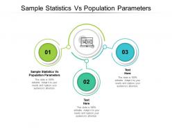 Sample statistics vs population parameters ppt powerpoint presentation layouts slide cpb