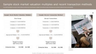 Sample Stock Market Valuation Multiples And Recent Transaction Methods Introduction To Asset Valuation